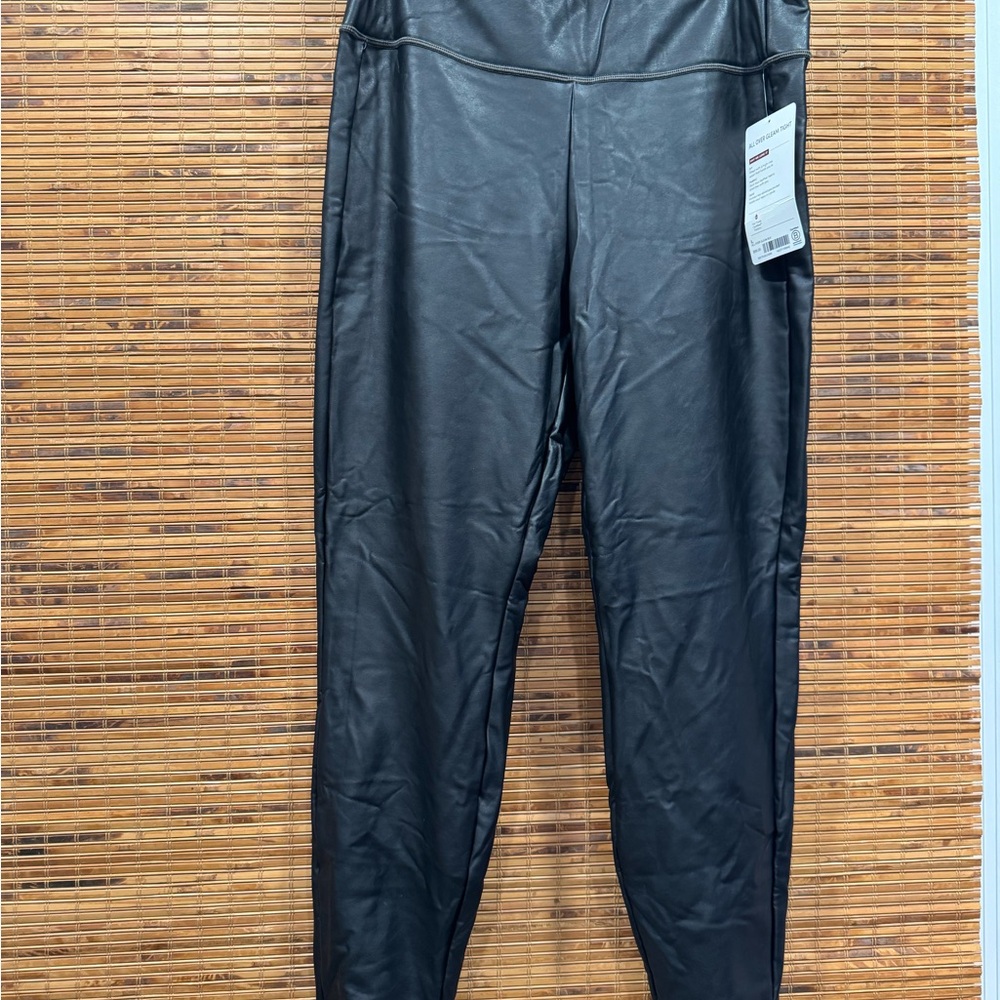 Athleta Faux Leather Black Leggings